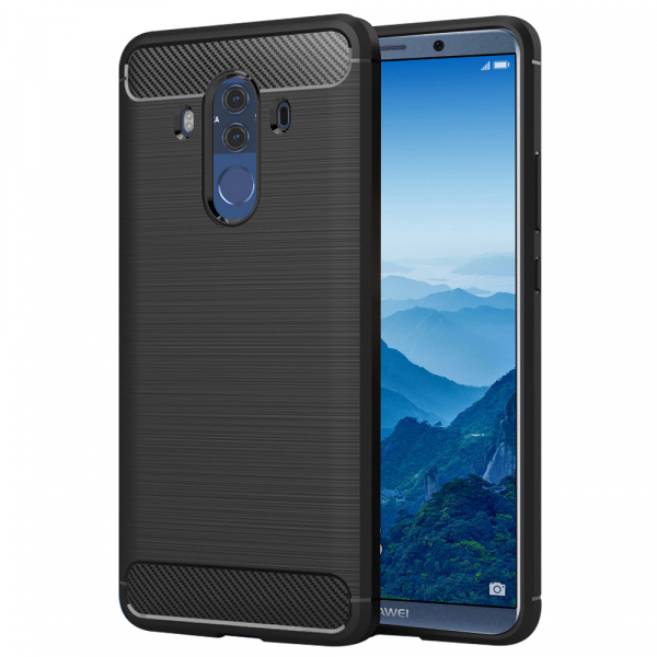 Husa pentru Huawei Mate 10 Pro, Techsuit, Carbon, Neagra
