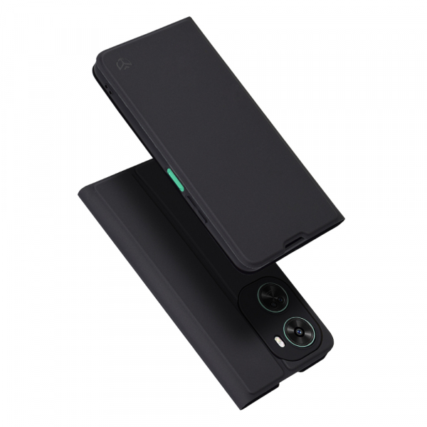 Husa pentru Huawei nova 11 SE / nova 12 SE, Techsuit, Magskin Book, Neagra