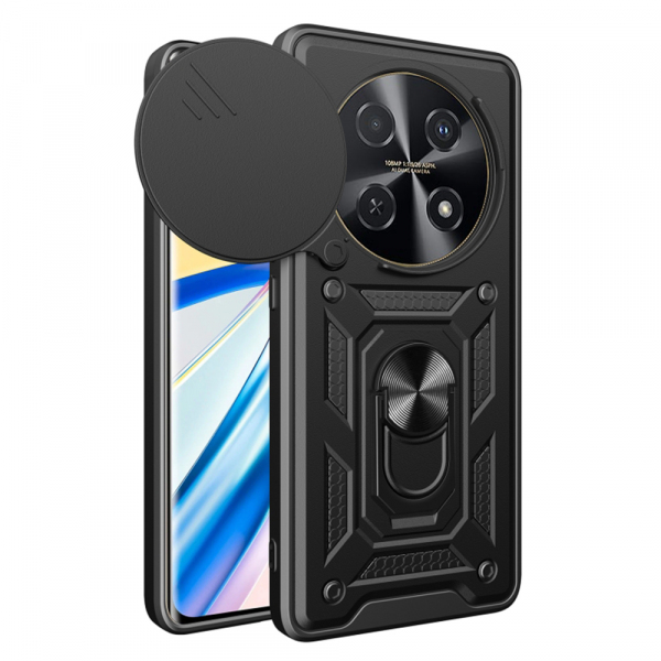 Husa pentru Huawei nova 13i / nova 12i, Techsuit, CamShield, Neagra