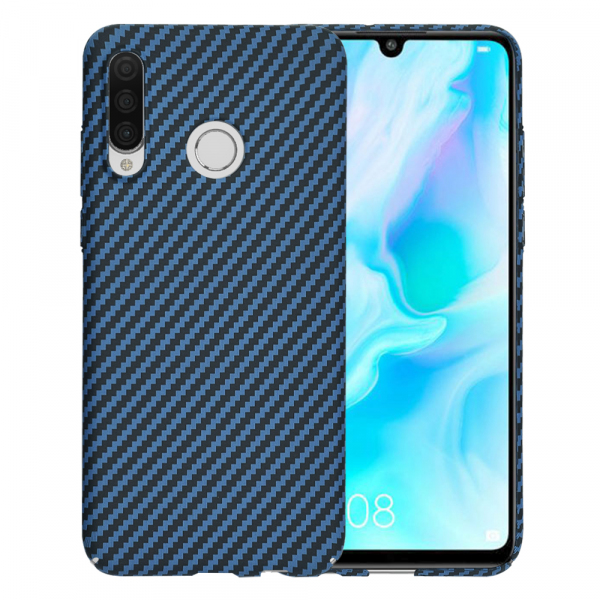Husa pentru Huawei P30 lite New Edition / P30 lite, Techsuit, Carbonite FiberShell, Turcoaz
