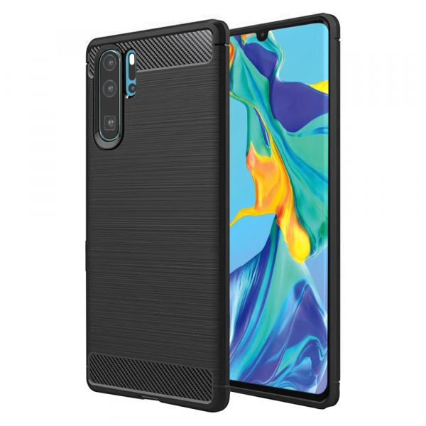 Husa pentru Huawei P30 Pro New Edition / P30 Pro, Techsuit, Carbon, Neagra
