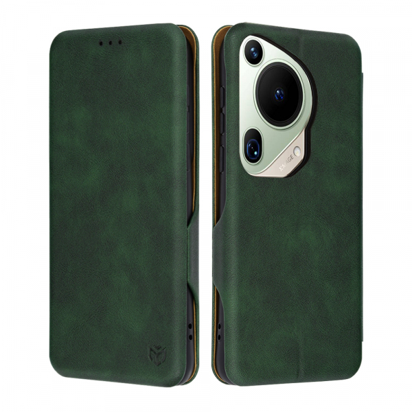 Husa pentru Huawei Pura 70 Ultra, Techsuit, Safe Wallet Plus, Verde
