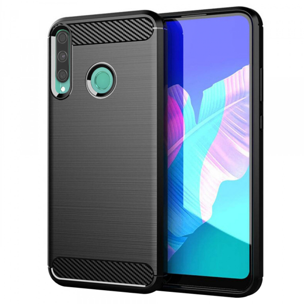 Husa pentru Huawei Y7p / P40 lite E, Techsuit, Carbon, Neagra