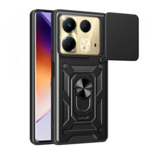 Husa pentru Infinix Note 40 4G, Techsuit, CamShield, Neagra