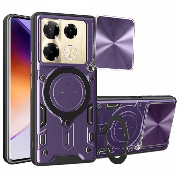 Husa pentru Infinix Note 40 Pro 4G, Techsuit, CamGuard Pro, Mov
