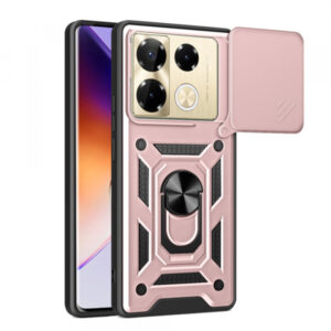 Husa pentru Infinix Note 40 Pro 4G, Techsuit, CamShield, Roz
