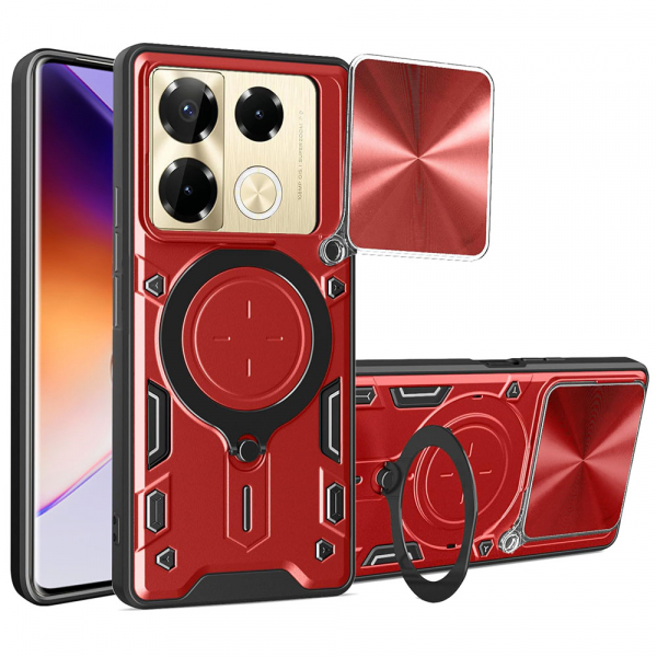 Husa pentru Infinix Note 40 Pro+, Techsuit, CamGuard Pro, Rosie