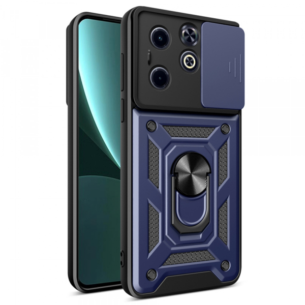 Husa pentru Infinix Smart 8 / Hot 40i, Techsuit, CamShield, Albastra