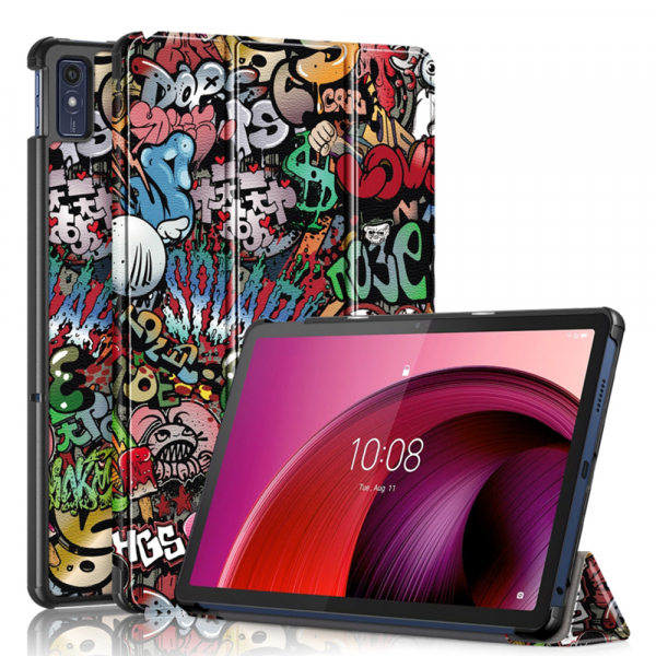 Husa pentru Lenovo Tab M10, Techsuit, FoldPro Urban Vibe, Multicolor