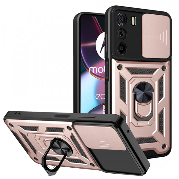 Husa pentru Motorola Edge 30, Techsuit, CamShield, Roz