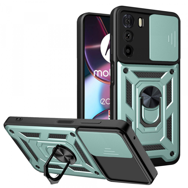 Husa pentru Motorola Edge 30, Techsuit, CamShield, Verde