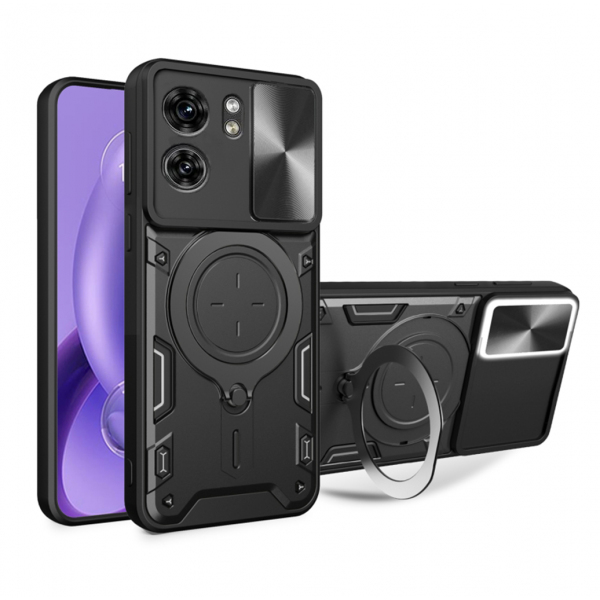 Husa pentru Motorola Edge 40, Techsuit, CamGuard Pro, Neagra