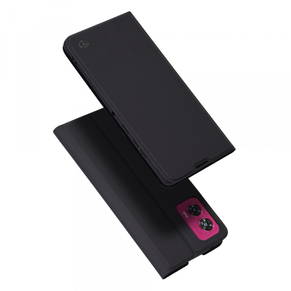 Husa pentru Motorola Edge 50 Fusion, Techsuit, Magskin Book, Neagra