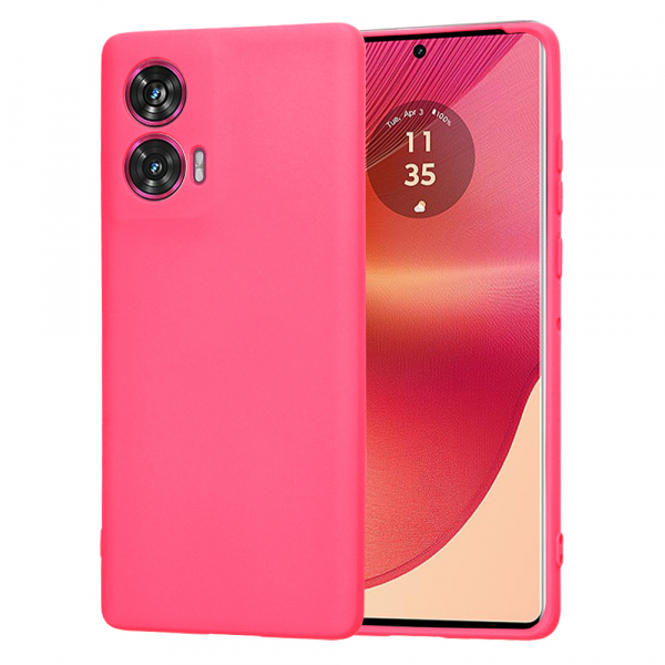 Husa pentru Motorola Edge 50 Fusion, Techsuit, SoftFlex, Roz Inchis