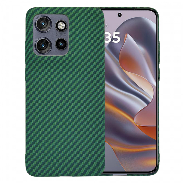 Husa pentru Motorola Edge 50 Neo, Techsuit, Carbonite FiberShell, Verde