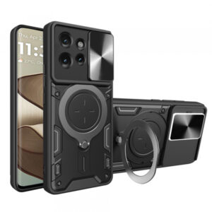 Husa pentru Motorola Edge 50, Techsuit, CamGuard Pro, Neagra