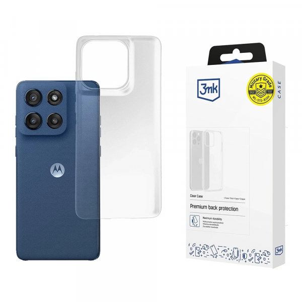 Husa pentru Motorola Edge 60 Fusion / Edge 60, 3MK, Clear, Transparenta