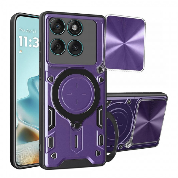 Husa pentru Motorola Edge 60 Fusion / Edge 60, Techsuit, CamGuard Pro, Mov