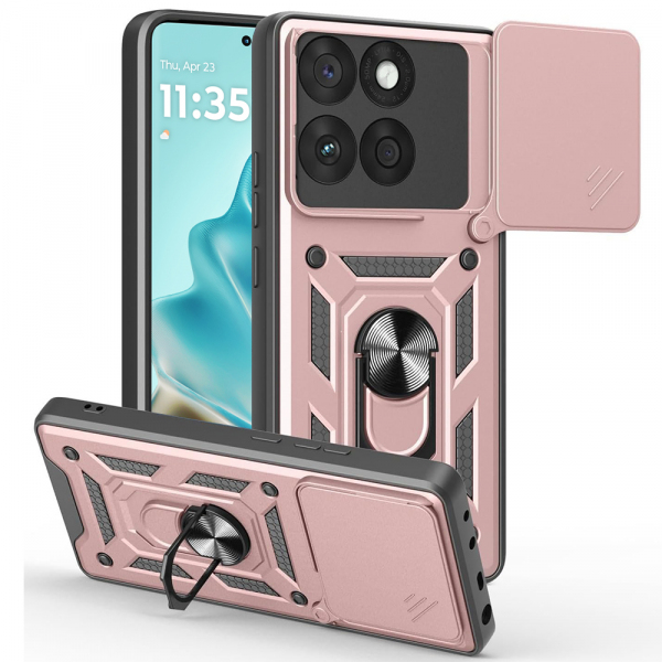Husa pentru Motorola Edge 60 Fusion / Edge 60, Techsuit, CamShield, Roz