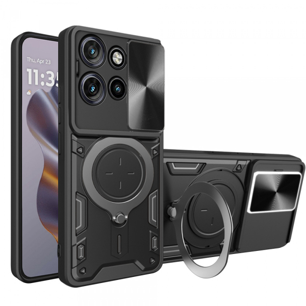Husa pentru Motorola Edge 60 Neo / Edge 50 Neo, Techsuit, CamGuard Pro, Neagra