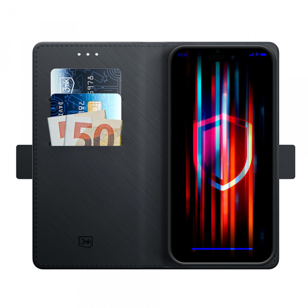 Husa pentru Motorola Edge 60 Pro, 3MK, Wallet, Neagra