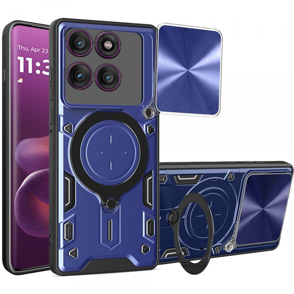 Husa pentru Motorola Edge 60 Pro, Techsuit, CamGuard Pro, Albastra