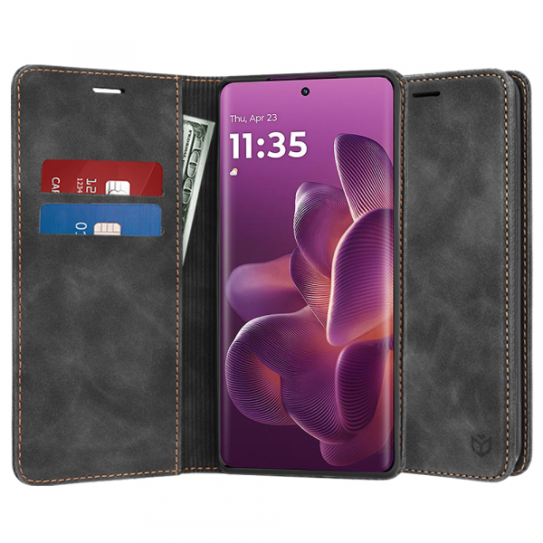 Husa pentru Motorola Edge 60 Pro, Techsuit, Confy, Neagra