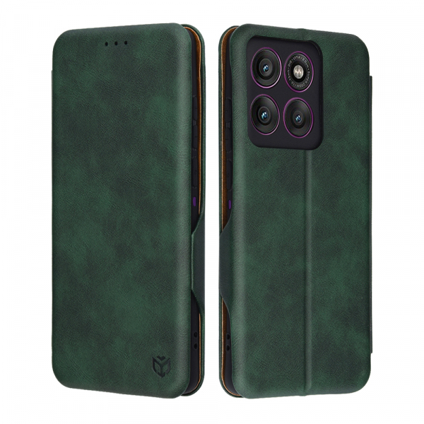 Husa pentru Motorola Edge 60 Pro, Techsuit, Safe Wallet Plus, Verde