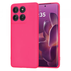 Husa pentru Motorola Edge 60 Pro, Techsuit, SoftFlex, Roz Inchis