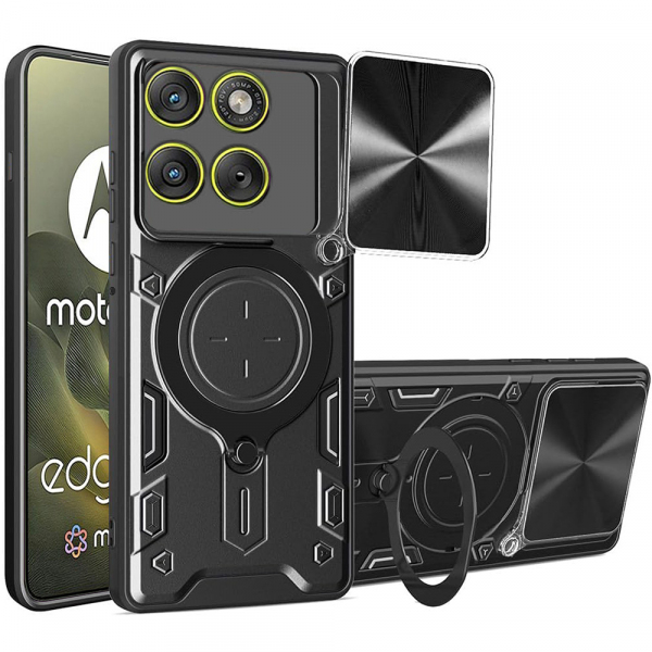 Husa pentru Motorola Edge 70, Techsuit, CamGuard Pro, Neagra