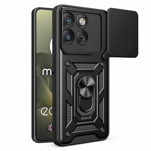 Husa pentru Motorola Edge 70, Techsuit, CamShield, Neagra