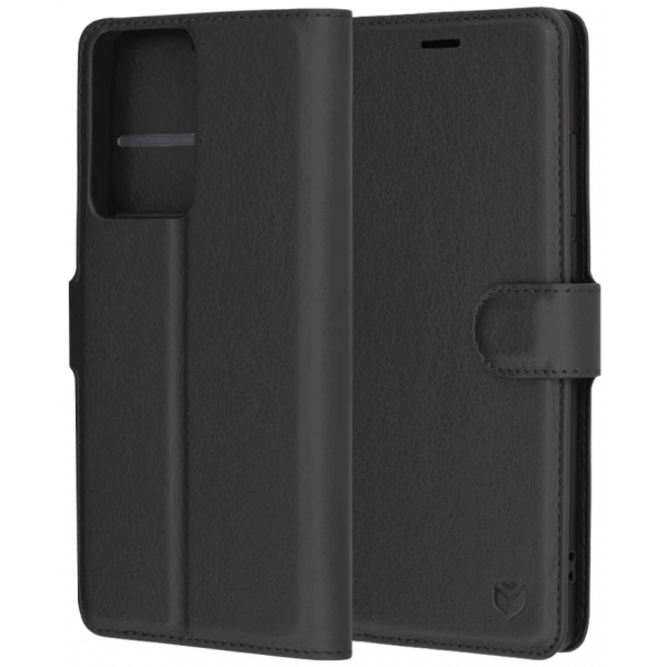 Husa pentru Motorola Moto G85, Techsuit, Leather Folio, Neagra