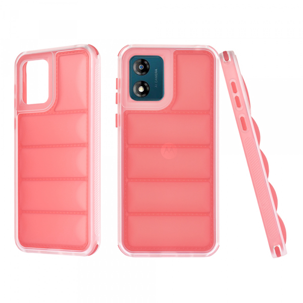 Husa pentru Motorola Moto E13, Techsuit, Wave Shield, Rosie