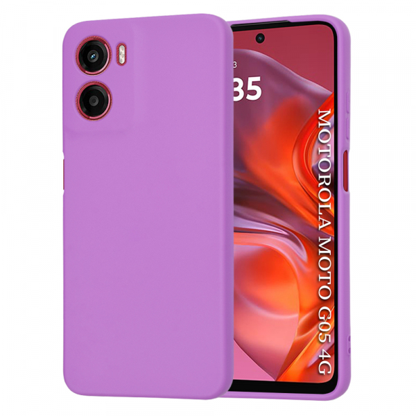 Husa pentru Motorola Moto E15 / G05, Techsuit, SoftFlex, Mov