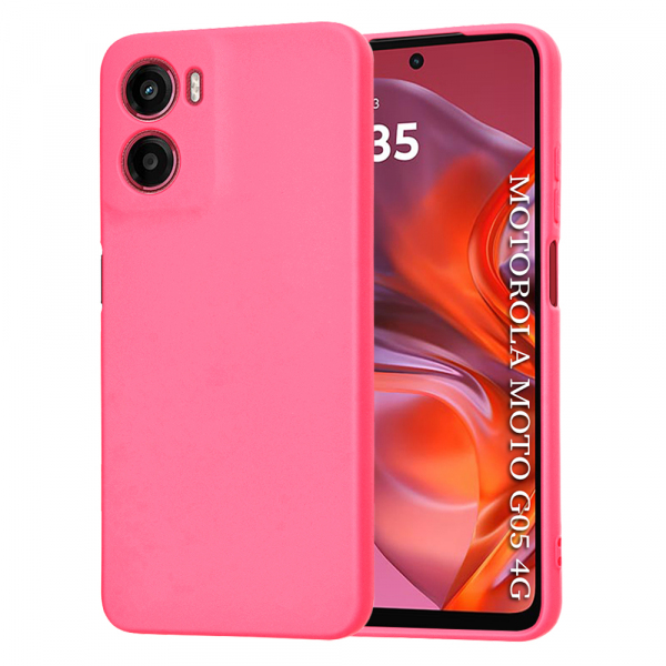 Husa pentru Motorola Moto E15 / G05, Techsuit, SoftFlex, Roz Inchis
