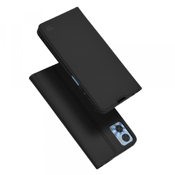 Husa pentru Motorola Moto E22i / E22, Techsuit, Magskin Book, Neagra