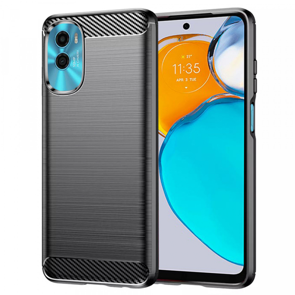Husa pentru Motorola Moto E22s, Techsuit, Carbon, Neagra