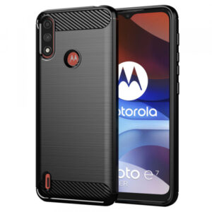 Husa pentru Motorola Moto E7i Power / E7 Power, Techsuit, Carbon, Neagra