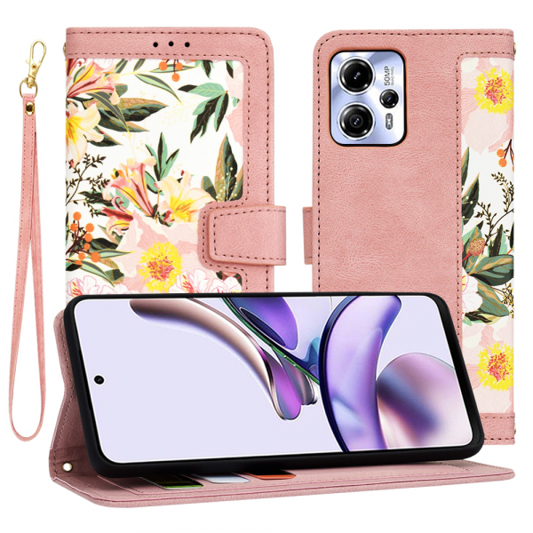 Husa pentru Motorola Moto G13 / G23 / G53, Techsuit, FlipCraft, Roz
