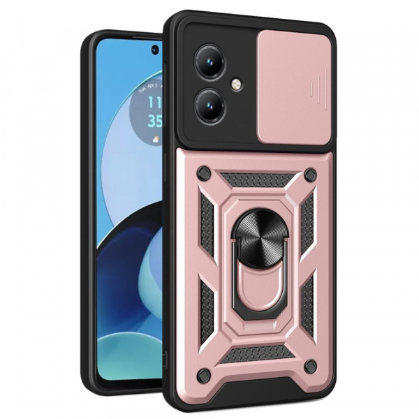 Husa pentru Motorola Moto G14, Techsuit, CamShield, Roz