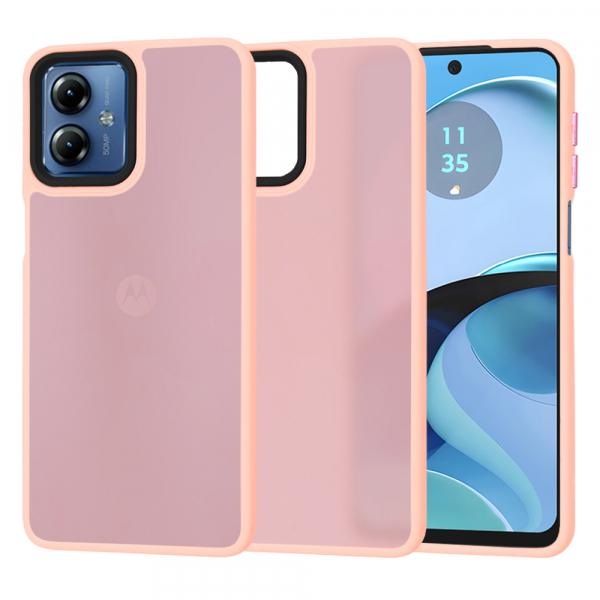 Husa pentru Motorola Moto G14, Techsuit, HaloFrost, Roz