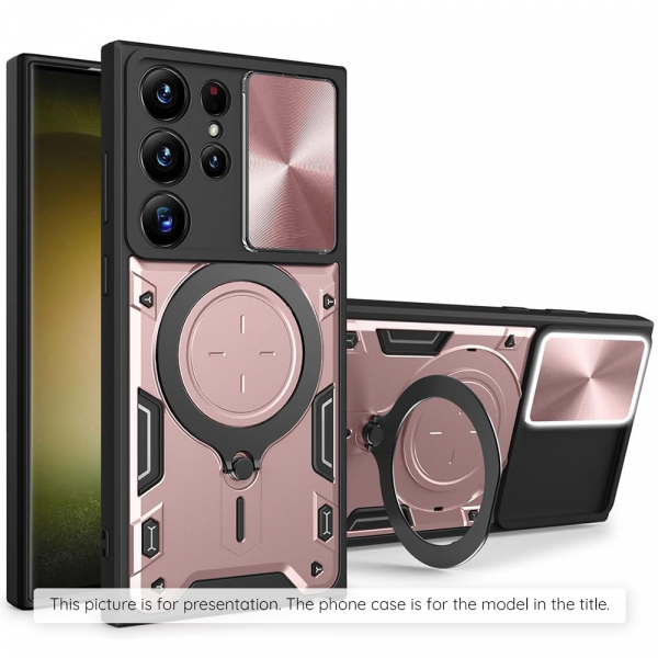 Husa pentru Motorola Moto G15 / G15 Power, Techsuit, CamGuard Pro, Roz Aurie