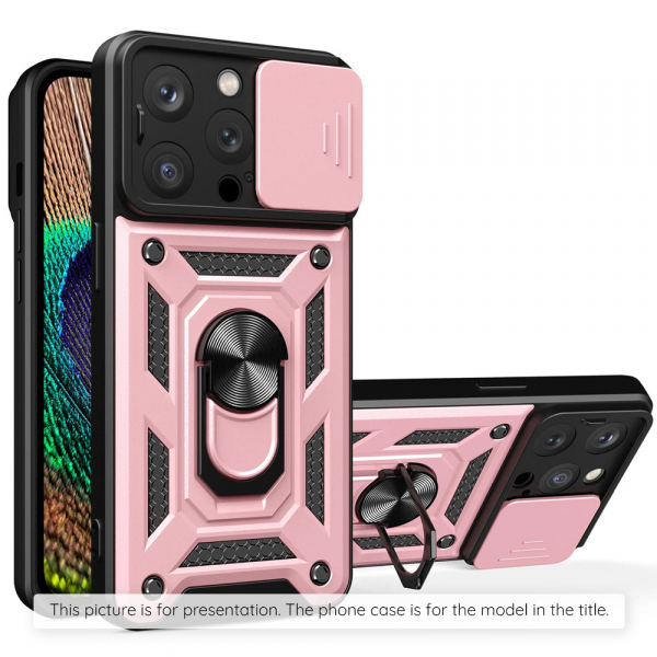 Husa pentru Motorola Moto G15 / G15 Power, Techsuit, CamShield, Roz