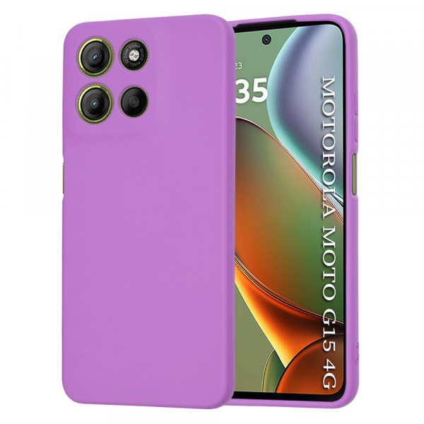Husa pentru Motorola Moto G15 / G15 Power, Techsuit, SoftFlex, Mov