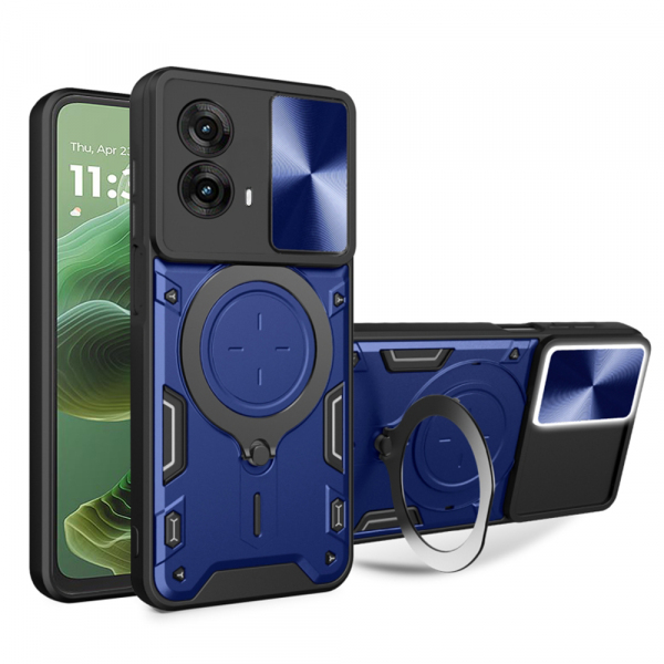 Husa pentru Motorola Moto G35, Techsuit, CamGuard Pro, Albastra