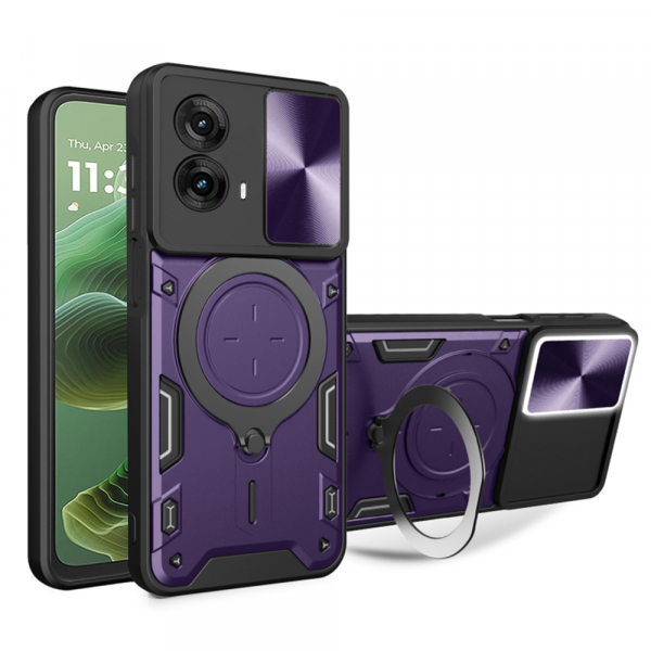Husa pentru Motorola Moto G35, Techsuit, CamGuard Pro, Mov