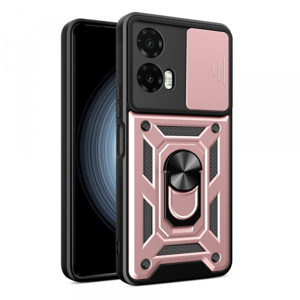 Husa pentru Motorola Moto G35, Techsuit, CamShield, Roz
