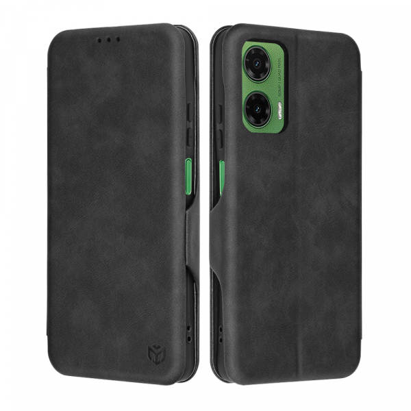 Husa pentru Motorola Moto G35, Techsuit, Safe Wallet Plus, Neagra