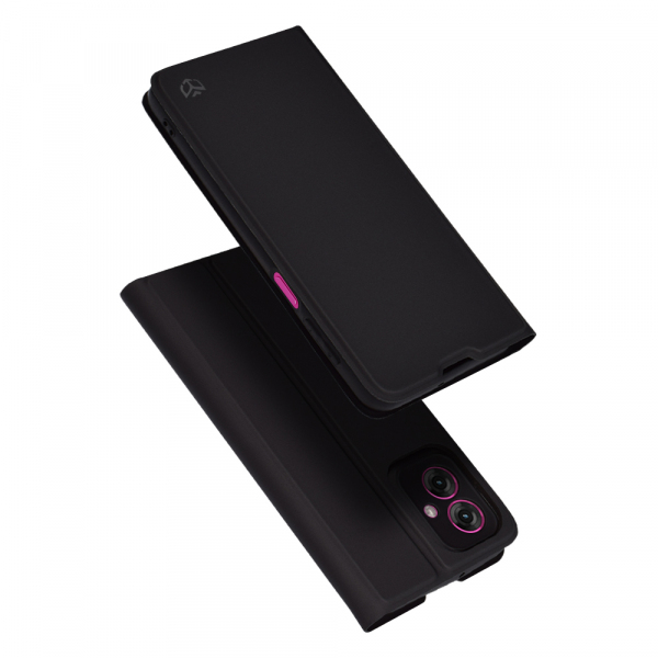 Husa pentru Motorola Moto G55, Techsuit, Magskin Book, Neagra