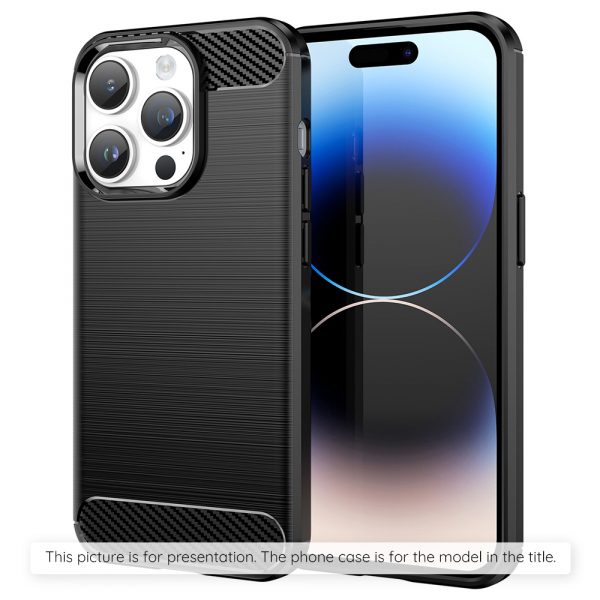 Husa pentru Motorola Moto G56, Techsuit, Carbon, Neagra